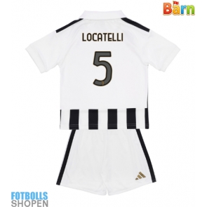 Billiga Juventus Manuel Locatelli #5 Hemmatröja Barn 2026-27 Kortärmad (+ Korta byxor)